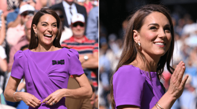 Kate Middleton, Wimbledon’ın final maçını izlerken gülümsüyor – National