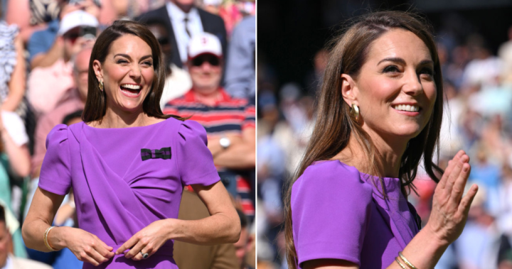 Kate Middleton, Wimbledon’ın final maçını izlerken gülümsüyor – National