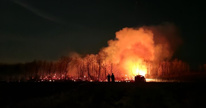 Saskatchewan eyaleti yoğun duman kaplarken yaklaşık 100 orman yangınıyla mücadele ediyor