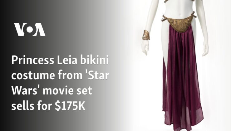 ‘Star Wars’ film setinden Prenses Leia bikini kostümü 175 bin dolara satıldı