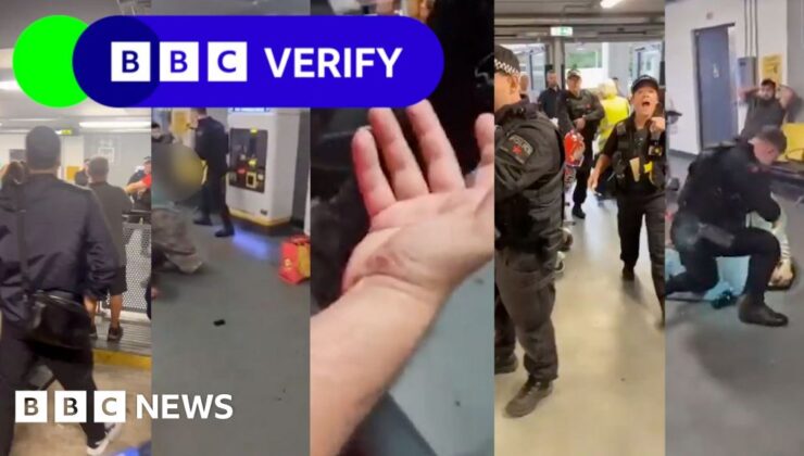 BBC Verify, Manchester Havaalanı olay görüntülerini analiz ediyor