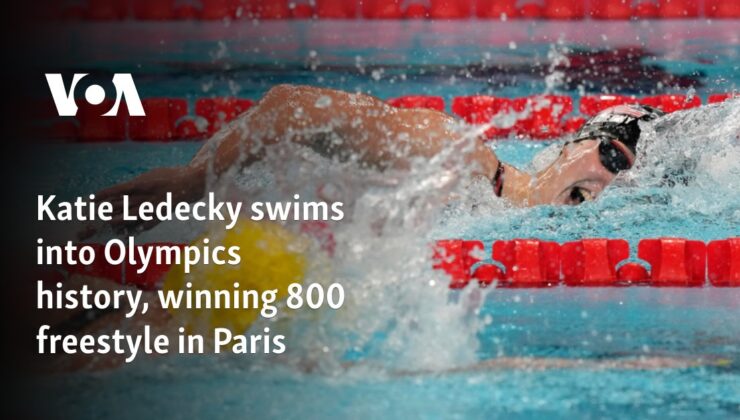 Katie Ledecky, Paris’te 800 serbestte zafer kazanarak Olimpiyat tarihine geçti