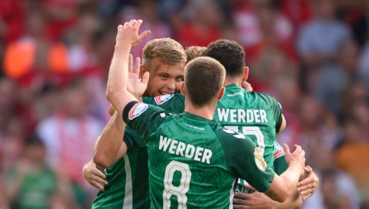 DFB Kupası: Werder Bremen, Energie Cottbus ve Kickers Offenbach’ı ikinci turda kazandı