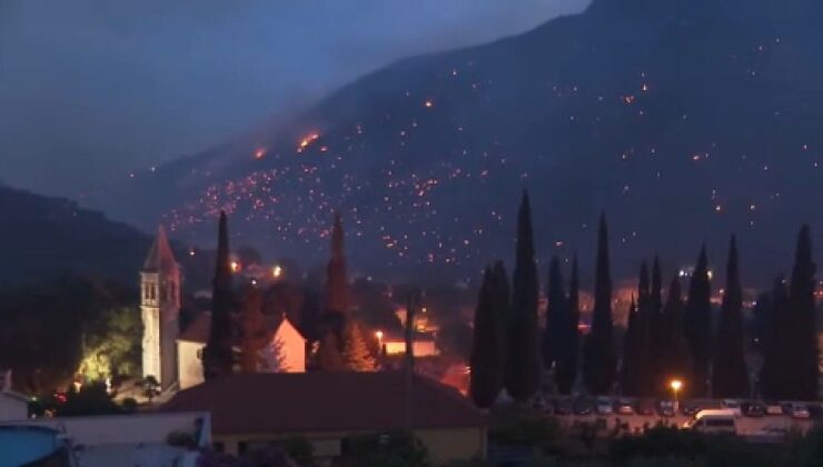 Video. Hırvatistan’da orman yangını: Çok sayıda ev tahliye edildi