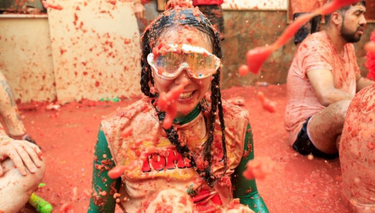 Fotoğraflarda: İspanya’nın yıllık yemek savaşı festivali ‘La Tomatina’