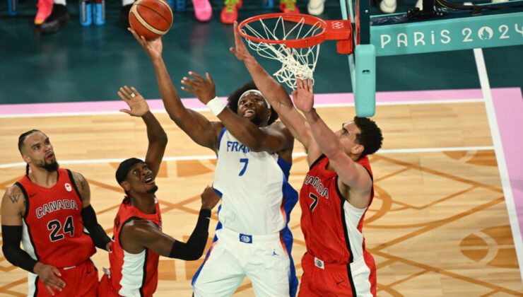 Fransa, Kanada’yı yenerek Almanya ile Olimpiyat basketbol yarı finalinde rövanş maçına çıktı