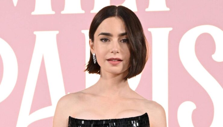 Lily Collins “Emily In Paris” Galasında Siyah Elbisesiyle Göz Kamaştırdı