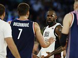 Öfkeli LeBron James, Paris’te ABD’nin tırnak ısırtan Olimpiyat yarı finalinde Sırp Bogdan Bogdanovic ile karşı karşıya geldi