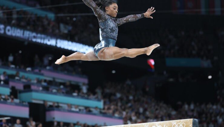 Simone Biles ve Suni Lee, 2024 Olimpiyatları’nda kadınlar bireysel genel jimnastikte yarışıyor