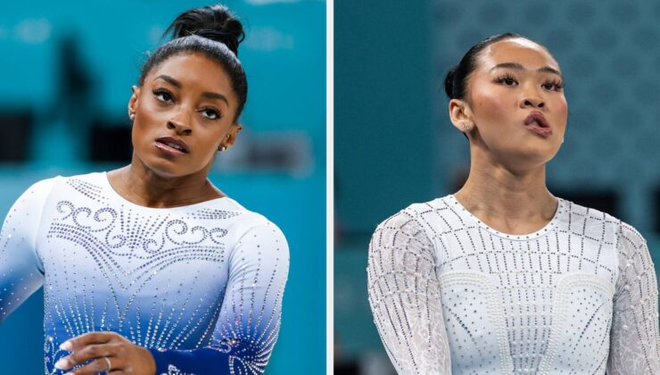 Simone Biles ve Suni Lee Denge Aleti Finali Sırasında Düşmeyi Düşünüyor