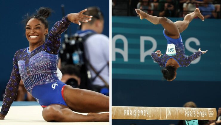 Simone Biles’ın Altın Kazandıran Genel Rutininin 19 Fotoğrafı Gerçekten Akıl Almaz