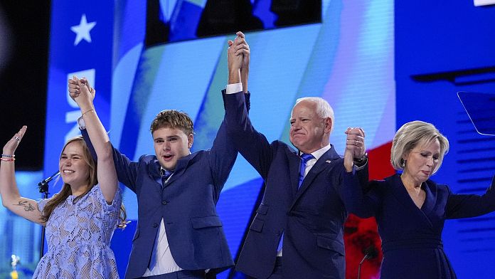 Tim Walz, Demokrat Parti’nin ABD Başkan yardımcısı adaylığını kabul etti